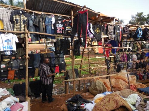 View of market from Rift Valley Railways Kampala train. PHOTO Diary of a Muzungu