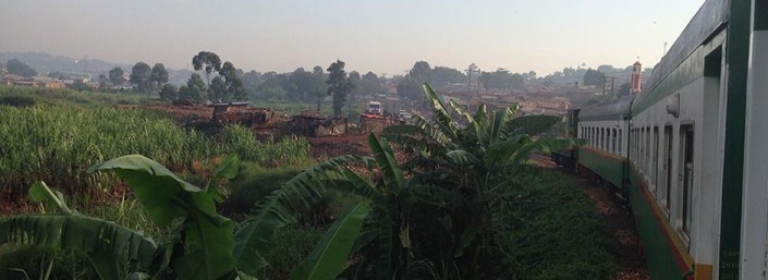 Rift Valley Railways view from the Kampala train