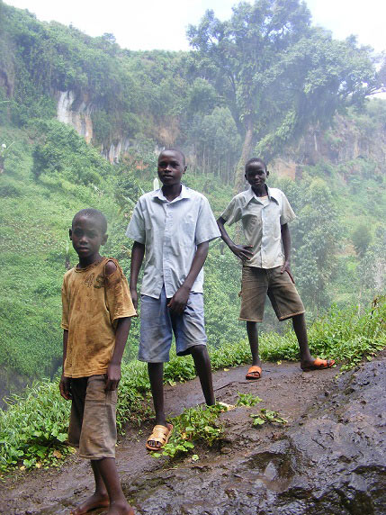 Sipi Falls boys Eastern Uganda