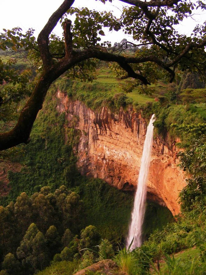 Sipi Falls waterfall Eastern Uganda