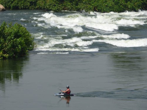 kayaker. Jinja. The Haven