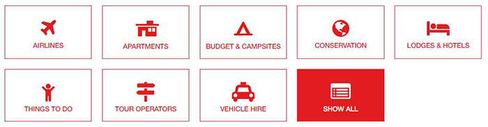 Travel Directory categories. Diary of a Muzungu