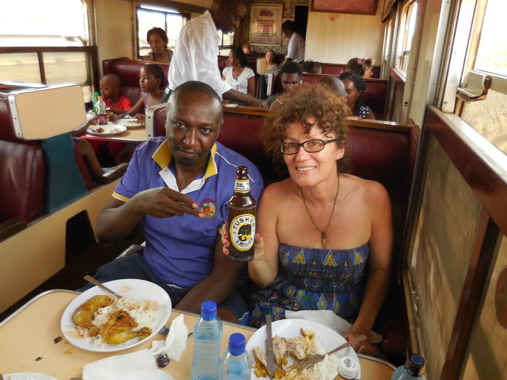 Tusker beer lunch Lunatic Express Nairobi Mombasa