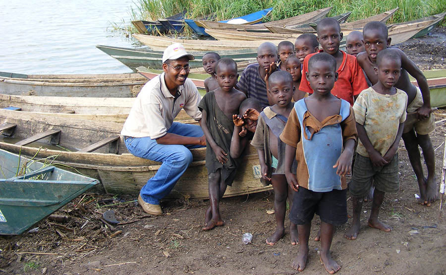 UCF Patrick. Lake George fishermen children