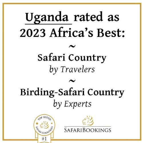 Uganda on SafariBookings.com 2023 graphic created by Theo Vos