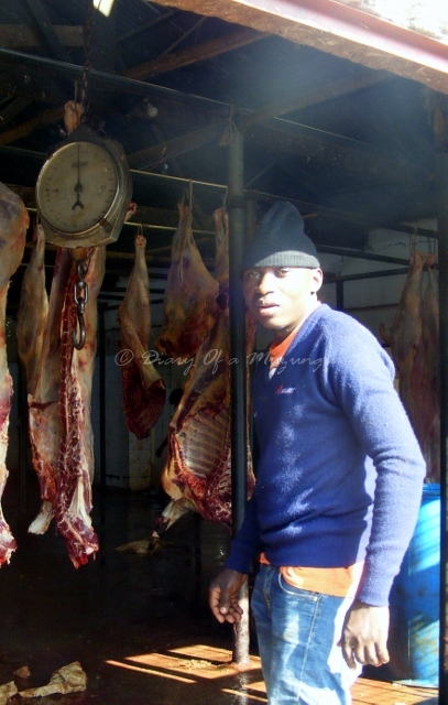 worker Kalerwe abattoir