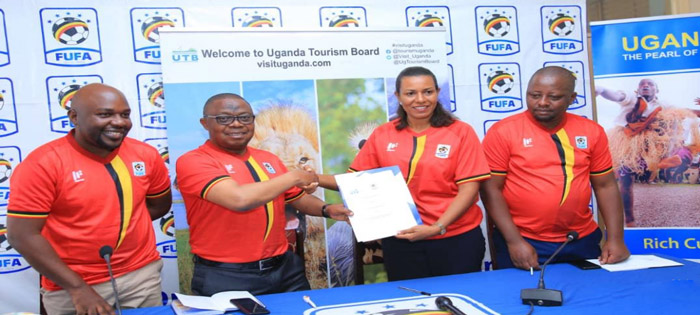 UTB sign agreement with FUFA. Kampala Uganda, June 2019. VisitUganda